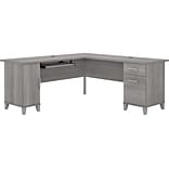 Bush Furniture Somerset 72W L-Shaped Desk with Storage, Platinum Gray (WC81210K)