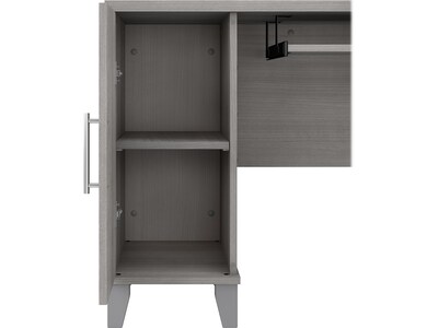 Bush Furniture Somerset 72"W L Shaped Desk with Storage, Platinum Gray (WC81210K)