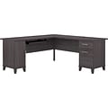 Bush Furniture Somerset 72W L-Shaped Desk with Storage, Storm Gray (WC81510K)