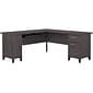Bush Furniture Somerset 72"W L Shaped Desk with Storage, Storm Gray (WC81510K)