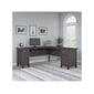 Bush Furniture Somerset 72"W L-Shaped Desk with Storage, Storm Gray (WC81510K)