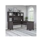 Bush Furniture Somerset 72"W L Shaped Desk with Hutch, Storm Gray (SET001SG)