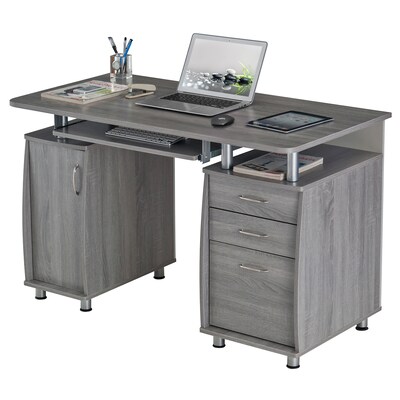 Techni Mobili 48" Computer Desk, Gray (RTA-4985-GRY)