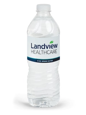 Custom Water Bottle Label, 2 1/2 x 8  Rectangle, Full Color, 1-Sided