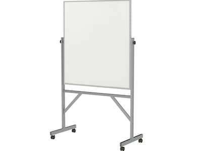 Ghent Steel Mobile Dry-Erase Whiteboard, Aluminum Frame, 4 x 3 (ARMM43)