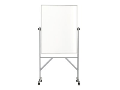 Ghent Steel Mobile Dry-Erase Whiteboard, Aluminum Frame, 4' x 3' (ARMM43)