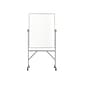 Ghent Steel Mobile Dry-Erase Whiteboard, Aluminum Frame, 4' x 3' (ARMM43)