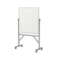 Ghent Porcelain Mobile Dry-Erase Whiteboard, Aluminum Frame, 4 x 3 (ARM1M143)