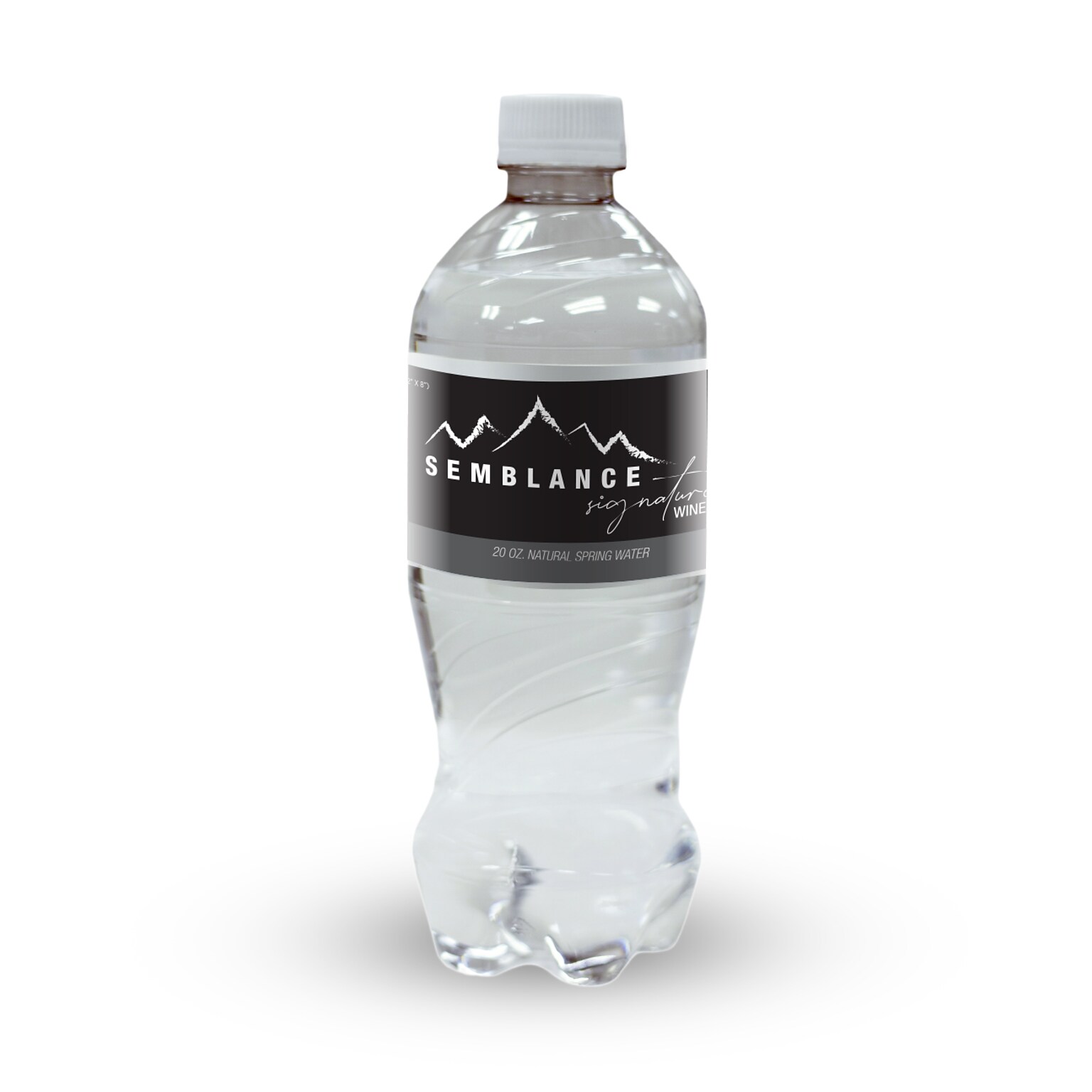 Custom Water Bottle Label, 2 3/8 x 9  Rectangle, 1 Standard Color, 1-Sided