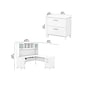 Bush Furniture Somerset 72"W L-Shaped Desk with Hutch and Lateral File Cabinet, White (SET009WH)