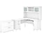 Bush Furniture Somerset 60W L-Shaped Desk with Hutch and Lateral File Cabinet, White (SET008WH)