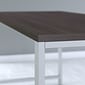 Bush Business Furniture 400 Series 72"W Table Desk with Metal Legs, Storm Gray (400S145SG)