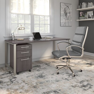 Bush Business Furniture 400 Series 72W x 30D Table Desk, Storm Gray (400S145SG)