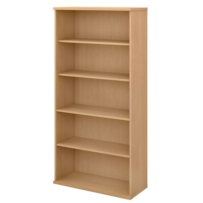 Bush Business Furniture Studio C 5-Shelf 73H Bookcase, Natural Maple (SCB136AC)
