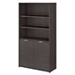 Bush Business Furniture Jamestown 66.12"H 5-Shelf Bookcase with Adjustable Shelves, Storm Gray Laminated Wood (JTB136SG)