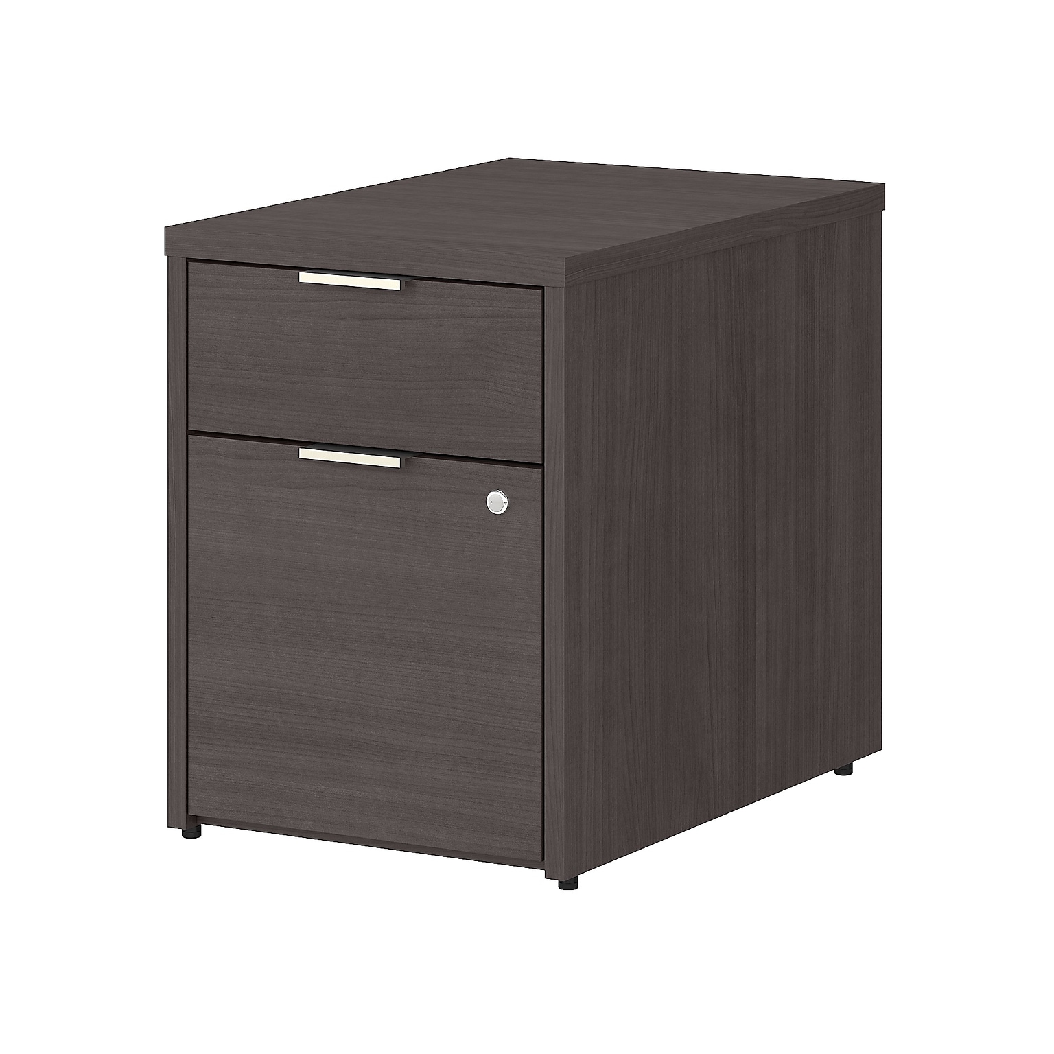 Bush Business Furniture Jamestown 2-Drawer Vertical File Cabinet, Locking, Letter/Legal, Storm Gray, 23.66 (JTF116SGSU)