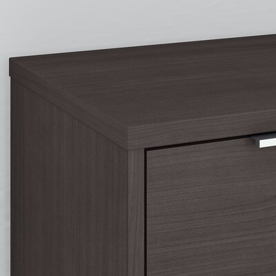 Bush Business Furniture Jamestown 21" Low Storage Cabinet with 4 Shelves, Storm Gray (JTS160SG)