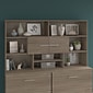 Bush Business Furniture Office 500 71 "W Desktop Hutch, Modern Hickory (OFH172MHK)