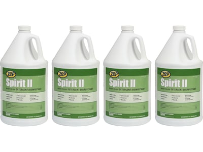 Zep Spirit II Cleaner Disinfectant, Characteristic, 128 oz., 4/Carton (67923CT)