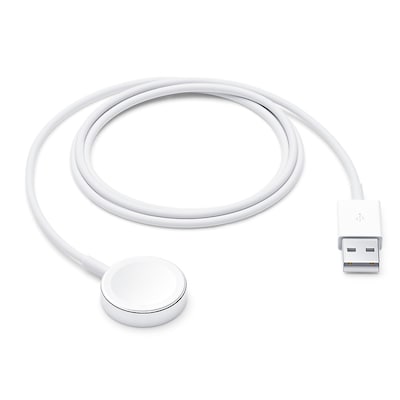 Apple Magnetic Smart Watch Charging Cable, USB, 3.3 ft., White (MX2G2AM/A)