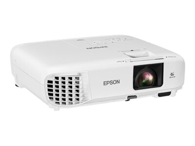 Epson PowerLite 118 3LCD XGA Classroom Projector with Dual HDMI, White (V11HA03020)