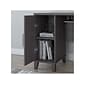 Bush Furniture Somerset 72"W L-Shaped Desk with Hutch, Lateral File Cabinet and Bookcase, Storm Gray (SET012SG)