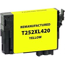 Clover Imaging Group Remanufactured Yellow High Yield Ink Cartridge Replacement for Epson T252XL (T2