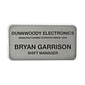 Custom Engraved Snap-On Badge, 1-1/2" x 3"