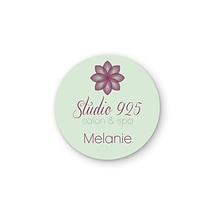 Custom Full Color Shape Name Badge, 2 Circle