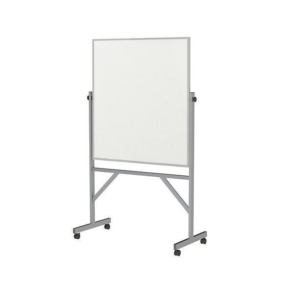 Ghent Cork/Porcelain Mobile Dry-Erase Whiteboard, Aluminum Frame, 4 x 3 (ARM1K43)