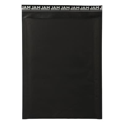 JAM Paper® Bubble Lite Padded Mailers, 9 x 12, Black Kraft, 25/Pack (kp9x12bl)