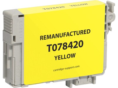 Clover Imaging Group Remanufactured Yellow Standard Yield Ink Cartridge Replacement for Epson T078 (T078420)