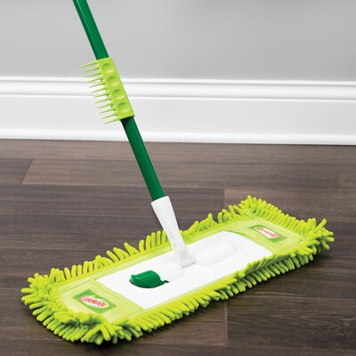 Libman Commercial Microfiber Fingers Dust Mop, Yellow & Green, 6/Carton (195)