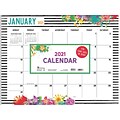 2021 TF Publishing 17 x 22 Desk Pad Calendar, Floral, Multicolor (21-8099)