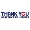 Deluxe Thank You Healthcare Heroes Bumper Sticker, 3 x 11-1/2,  250/Pack