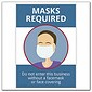 Deluxe Masks Required Poster, 10 x 14