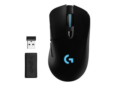 Logitech G703 Lightspeed Wireless Ergonomic Optical USB Gaming Mouse, Black (910-005638)