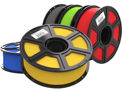Makerbot Sketch PLA Filament Spool for Sketch Classroom, Blue/Yellow/Red/Green/Gray, 5/Pack (900-005