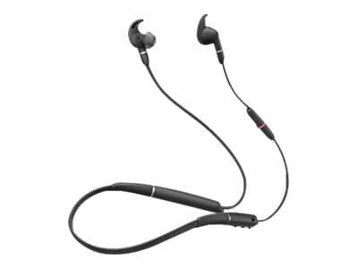 Jabra Evolve 65E MS Wireless Stereo Headset, Behind-The-Neck, Black (6599-623-109)