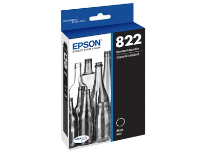 Epson T822 Black Standard Yield Ink Cartridge (T822120-S)