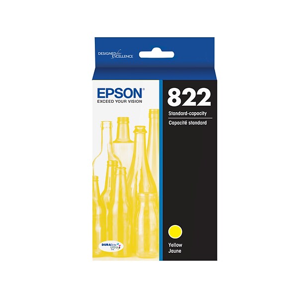 Epson T822 Yellow Standard Yield Ink Cartridge (T822420-S)