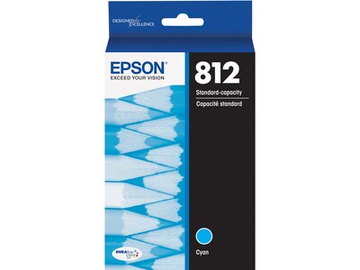 Epson T812 Cyan Standard Yield Ink Cartridge (T812220-S)