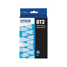 Epson T812 Cyan Standard Yield Ink Cartridge (T812220-S)