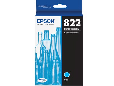 Epson T822 Cyan Standard Yield Ink Cartridge (T822220-S)