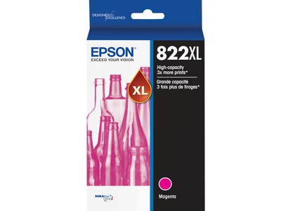 Epson T822XL Magenta High Yield Ink Cartridge (T822XL320-S)