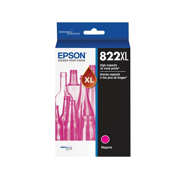 Epson T822XL Magenta High Yield Ink Cartridge (T822XL320-S)