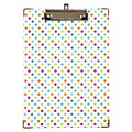 JAM Paper Hardboard Clipboard, Letter Size, Multi Polka Dot (340937935)
