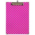 JAM Paper Hardboard Clipboard, Letter Size, Pink Polka Dot (340937936)