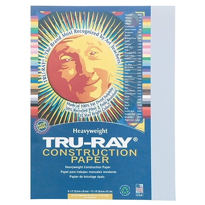 Pacon Tru-Ray 12 x 18 Construction Paper, Assorted (PE1664)