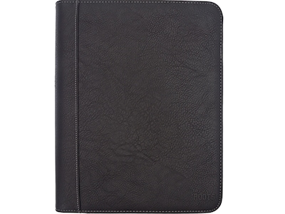 ROOTS Executive Padfolio with Zipper Closure, Black (RQ9PF-25)
